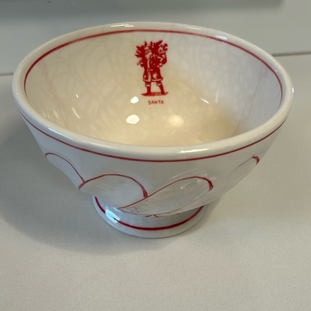 ANTHROPOLOGIE Molly Hatch Santa bowl